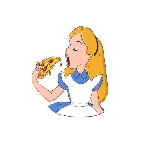 Alicia y la pizza