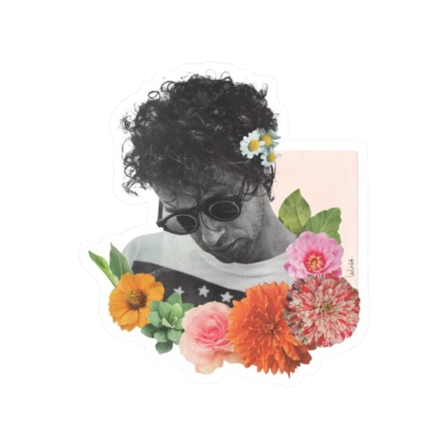 Artista con flores