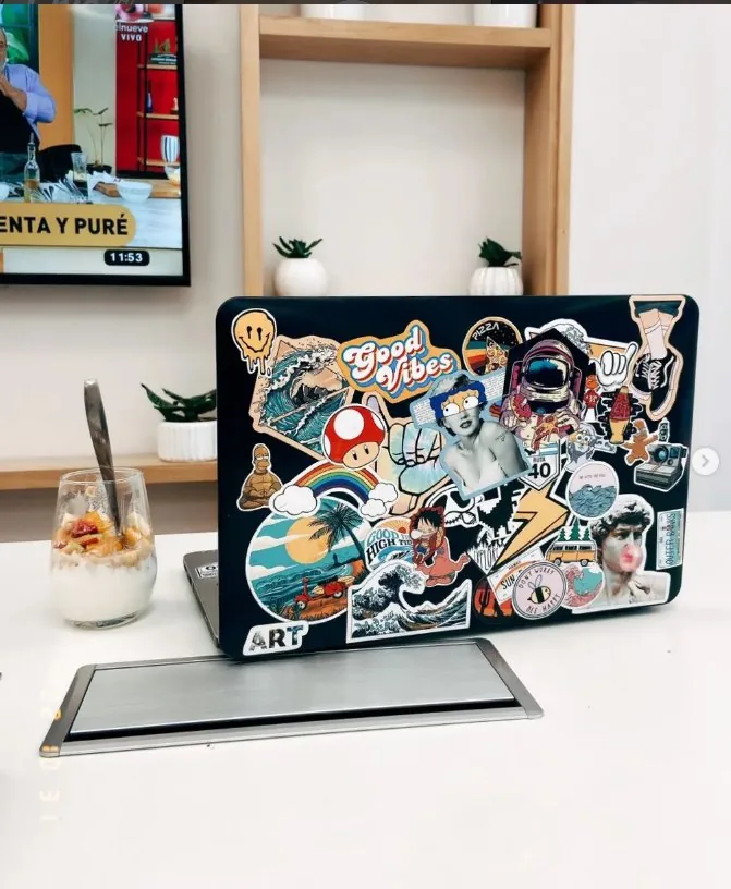 Stickers en notebook