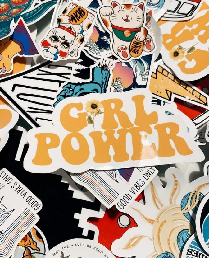 Sticker Girl Power