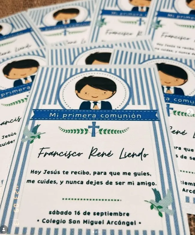 Tarjetas de comunión